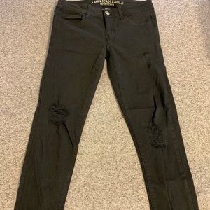 Black American Eagle jeggings